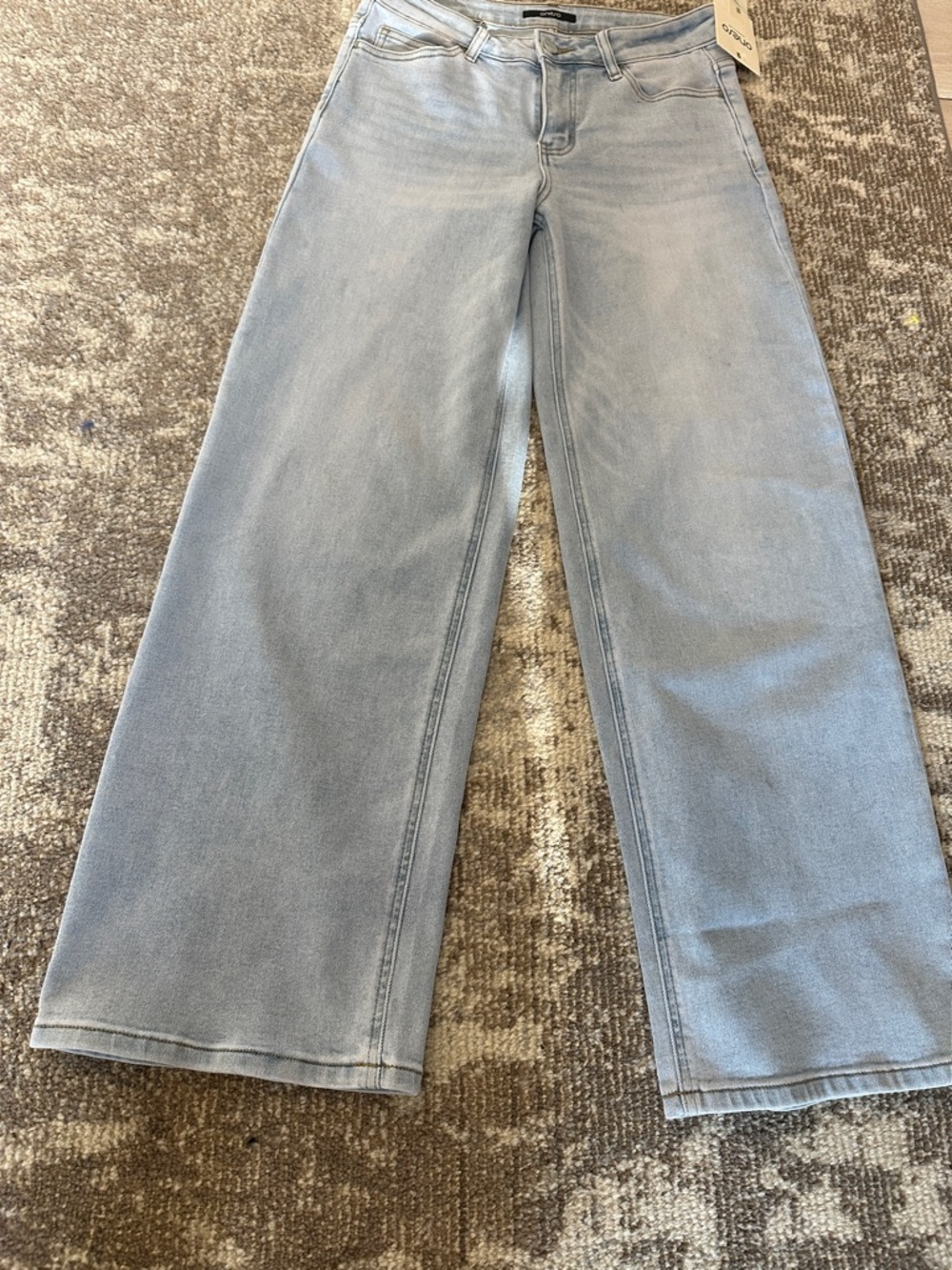 NEW Mid-Rise Light Blue Wide-Leg Magic BBL Jeans for Women - Picture 10 of 14